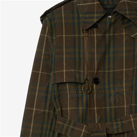 prezzo trench burberry uomo|Long Check Cotton Trench Coat in Tor .